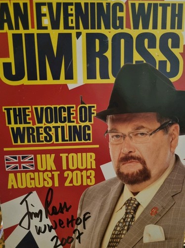Wwe jim ross signed - ross, voice