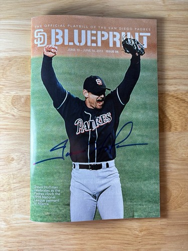 Trevor hoffman autographed - trevor,