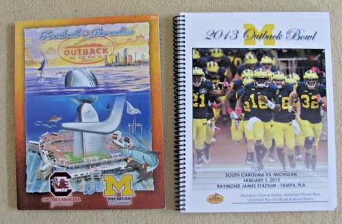 2013 outback bowl program - 2013, and